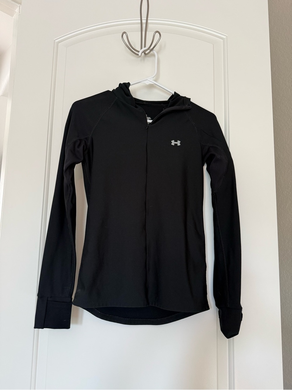 Under Armour Black Hooded Full-Zip Performance Jacket